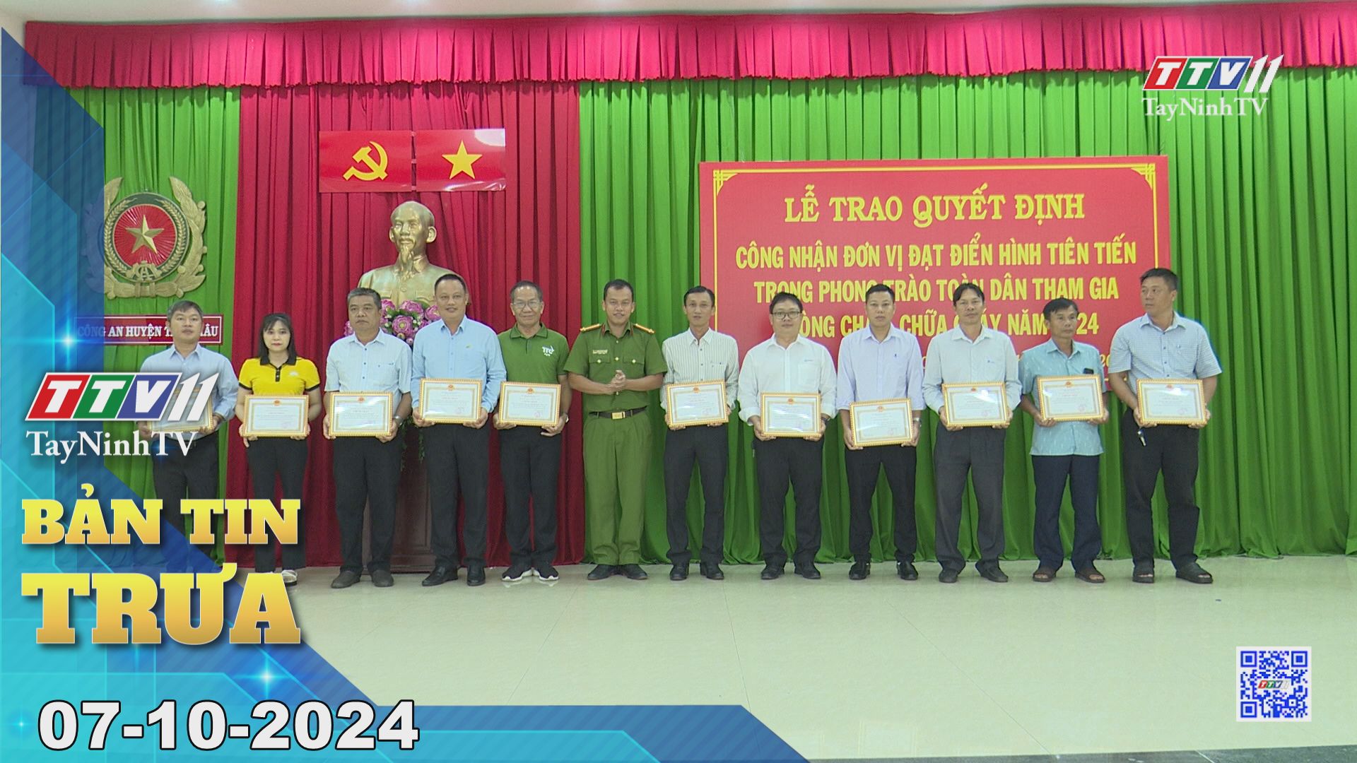 Bản tin trưa 07-10-2024 | Tin tức hôm nay | TayNinhTV